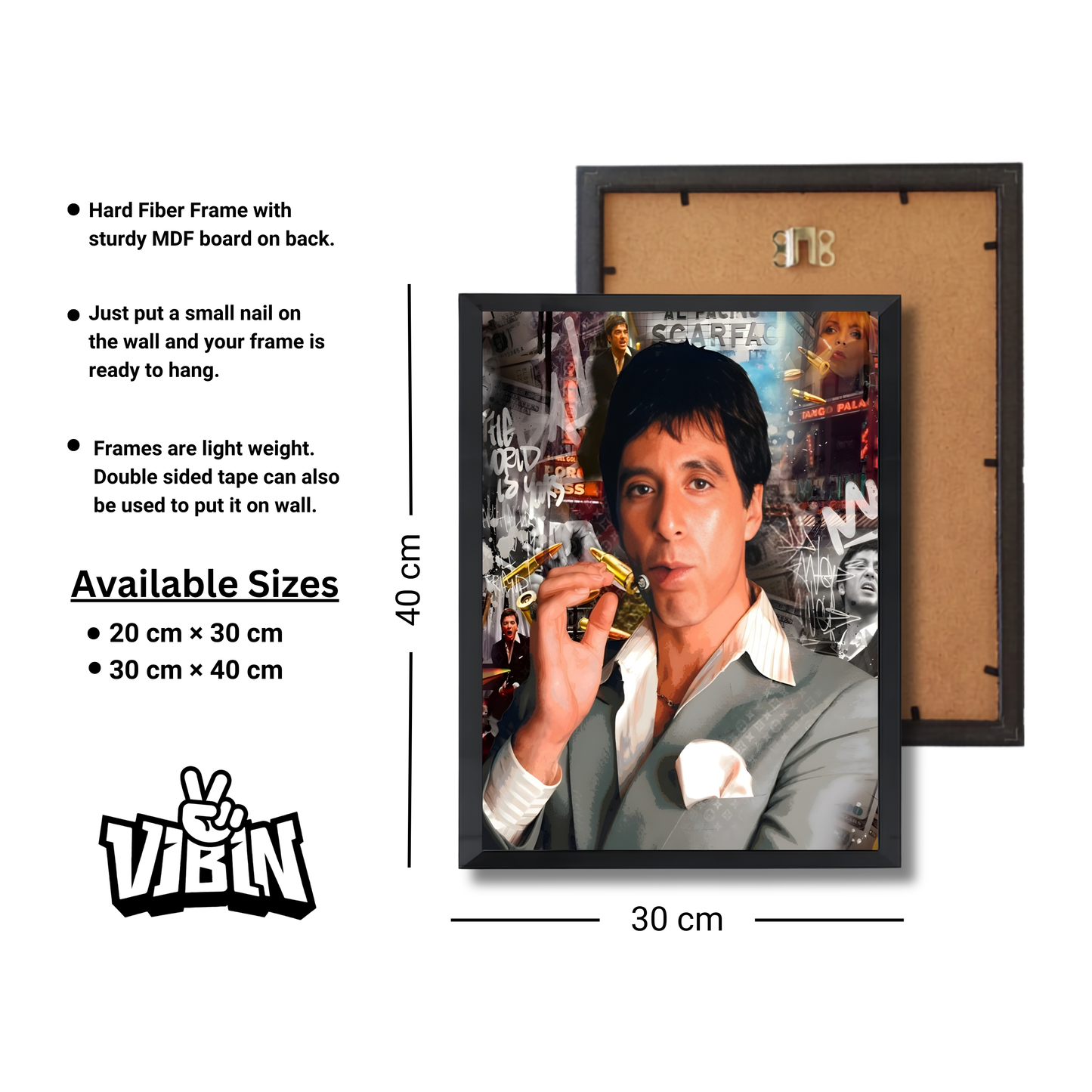 Tony Montana from the 1983 crime film Scarface. Poster #653