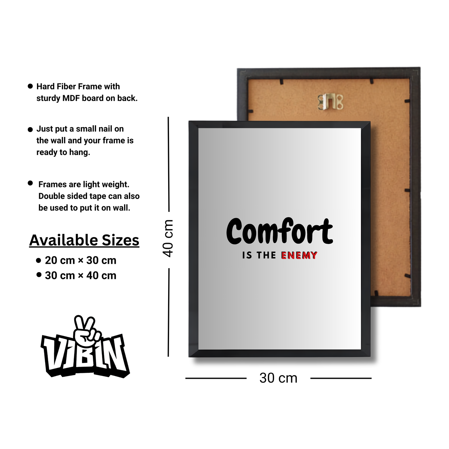 Comfort is the enemy Motivational Poster #695