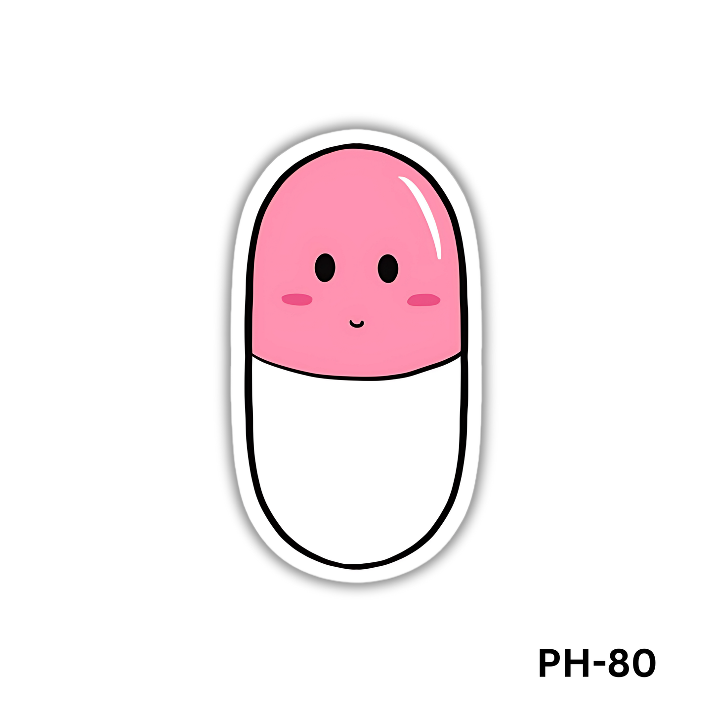 Cute pink pill sticker(PH-80)
