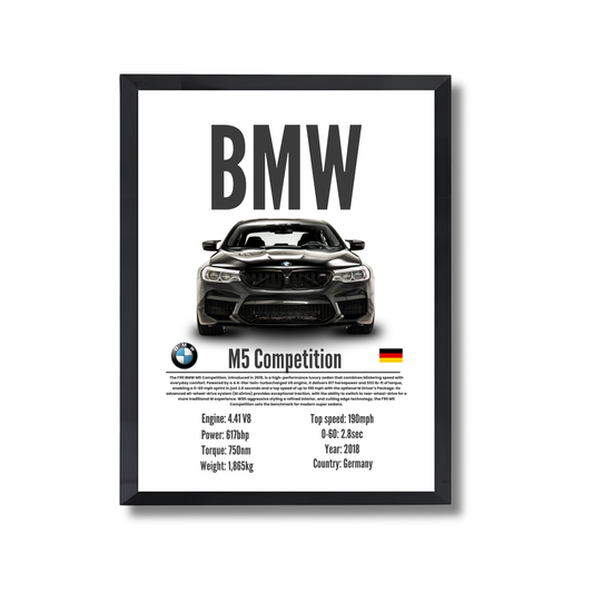 BMW M5 Competition Poster #104