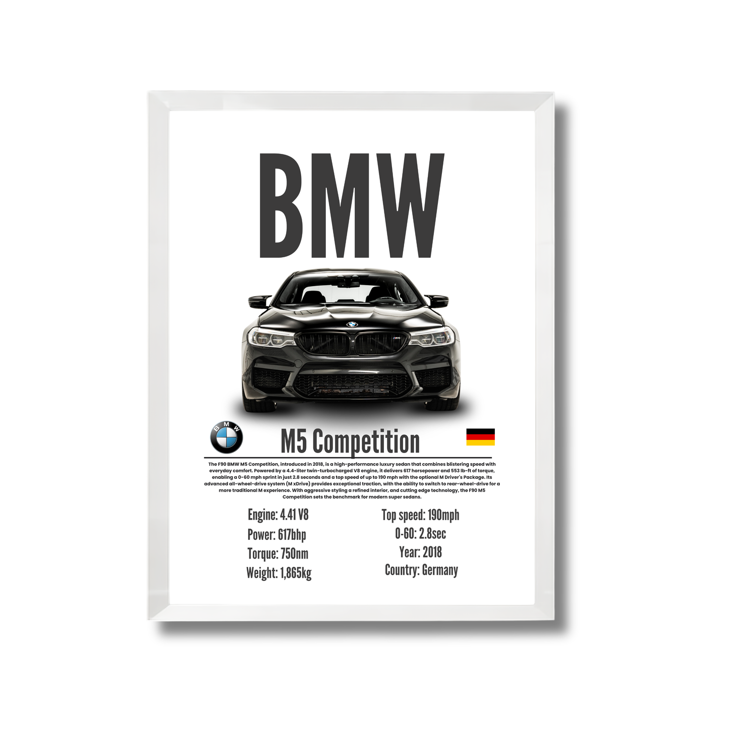 BMW M5 Competition Poster #104