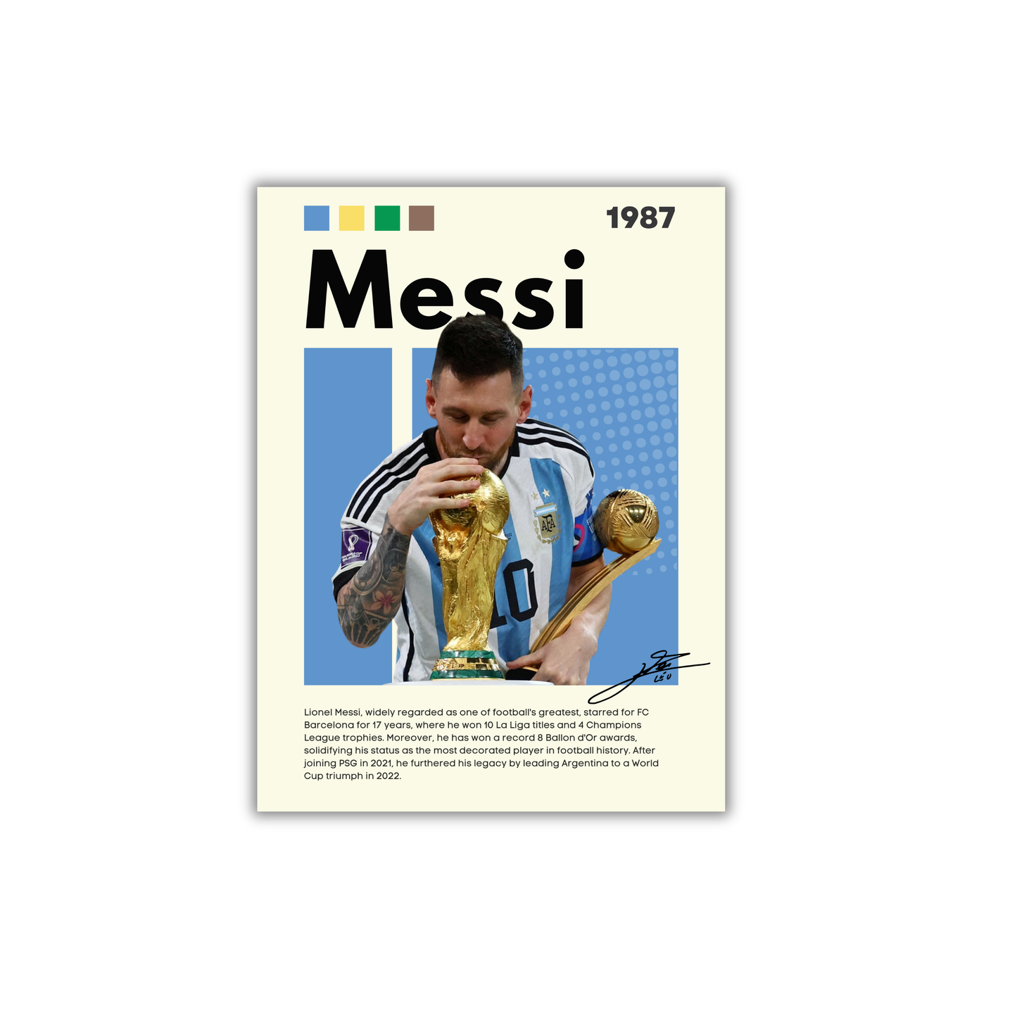 MESSI Football Poster #107
