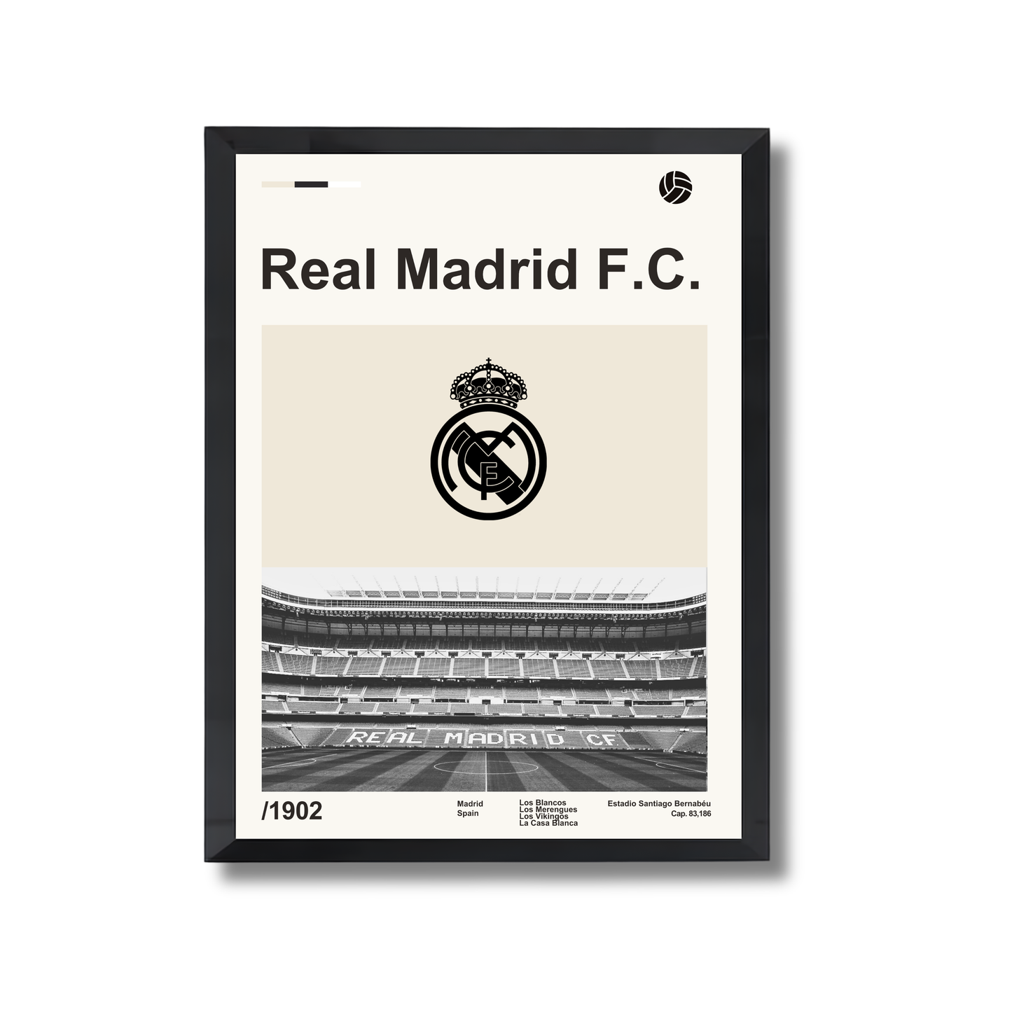 Real madrid F.C. Football Poster #108