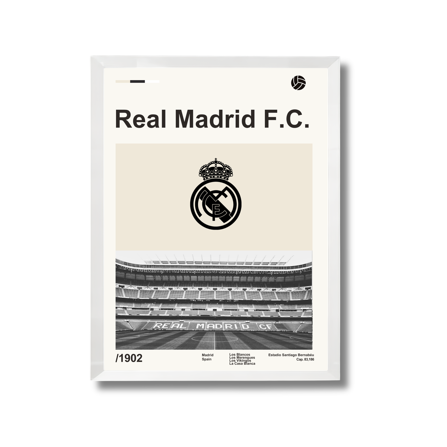 Real madrid F.C. Football Poster #108
