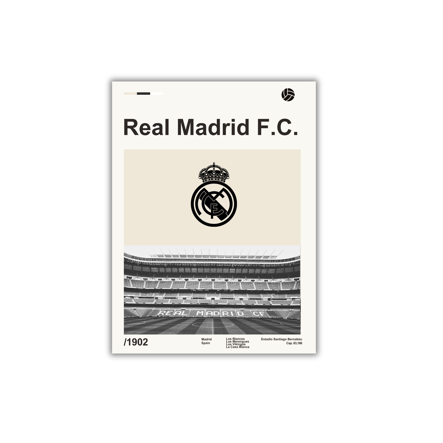 Real madrid F.C. Football Poster #108