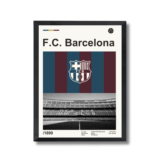F.C. Barcelona Football Poster #109