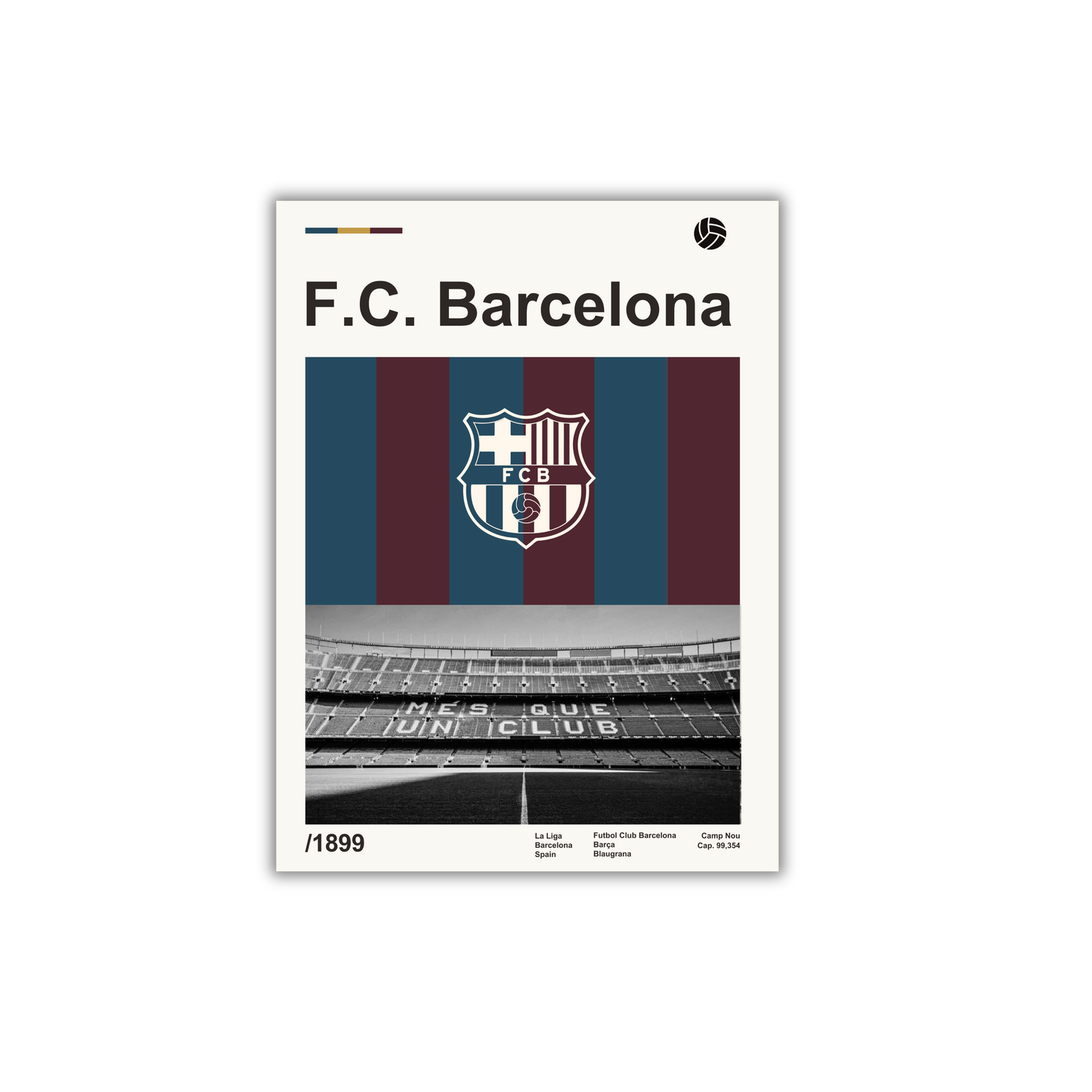 F.C. Barcelona Football Poster #109