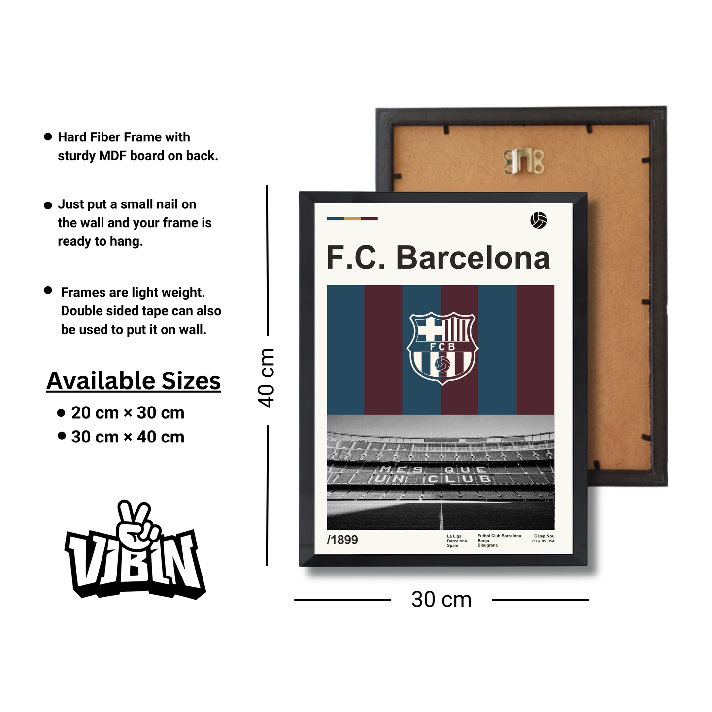 F.C. Barcelona Football Poster #109