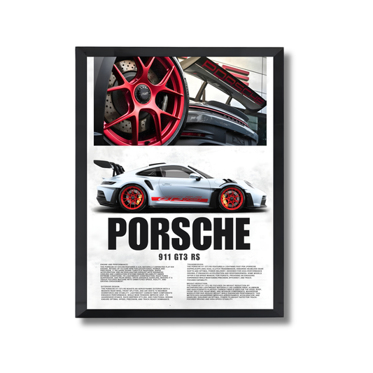 white porche GT3 RS poster #10