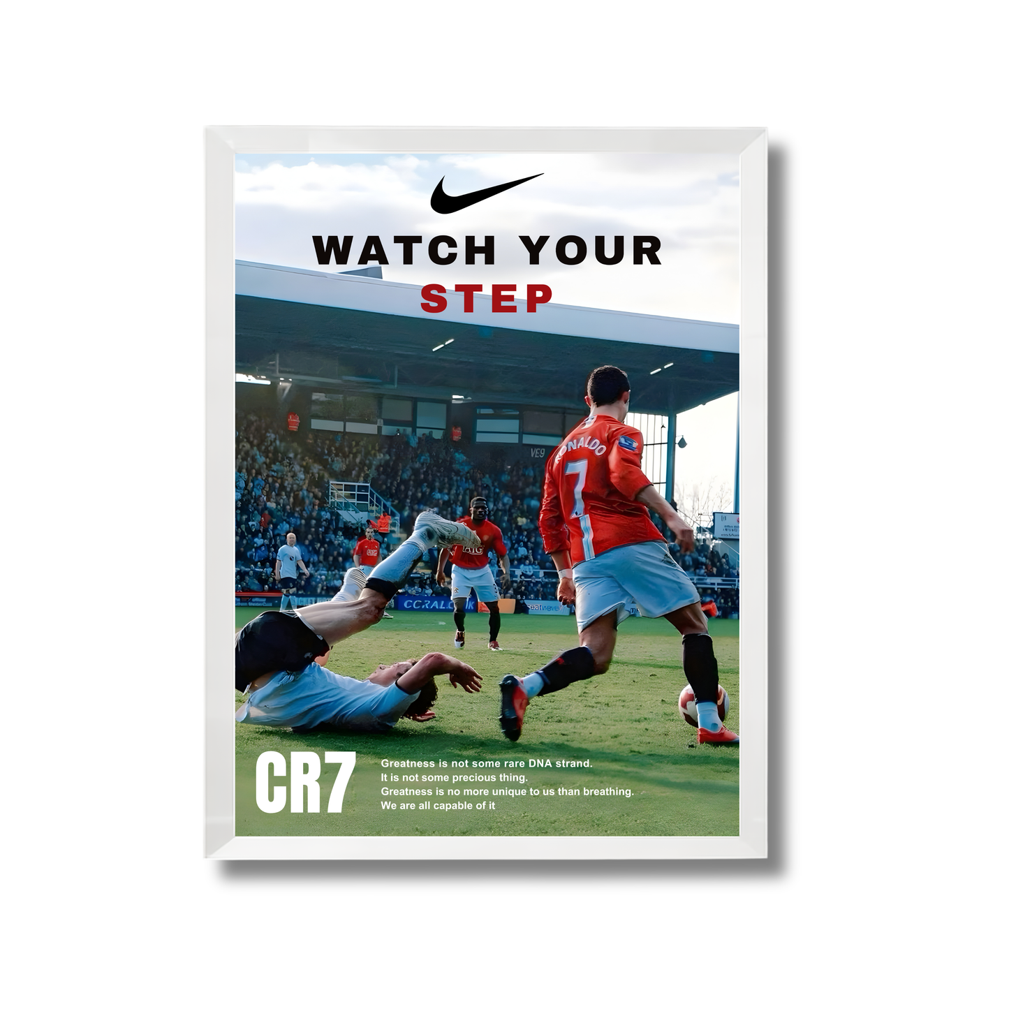 CR7 Watch Your Step Football Poster #112