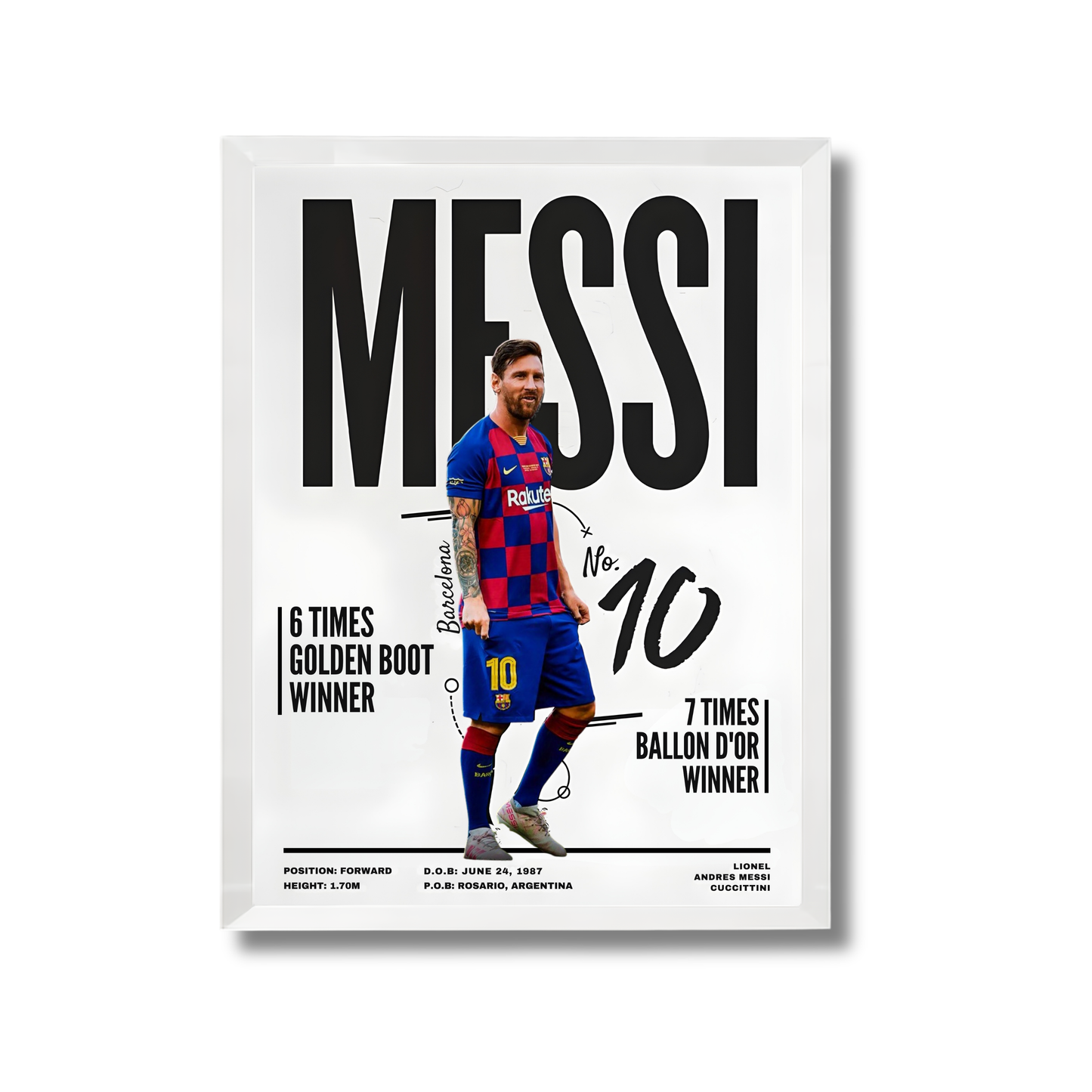 Messi Football Poster #117