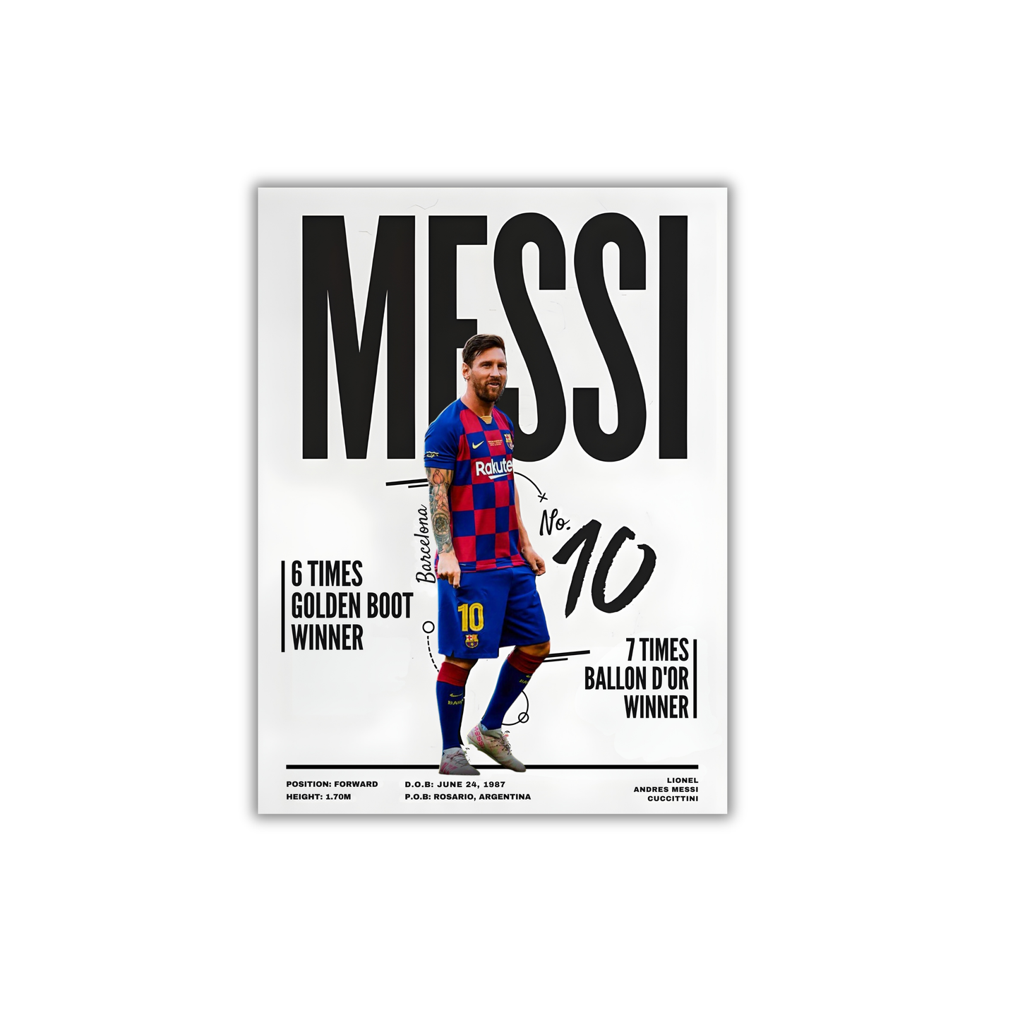 Messi Football Poster #117