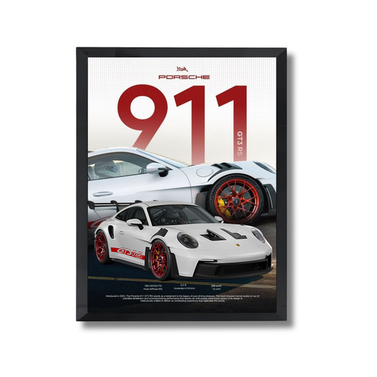 white porche 911 GT3 RS poster #11