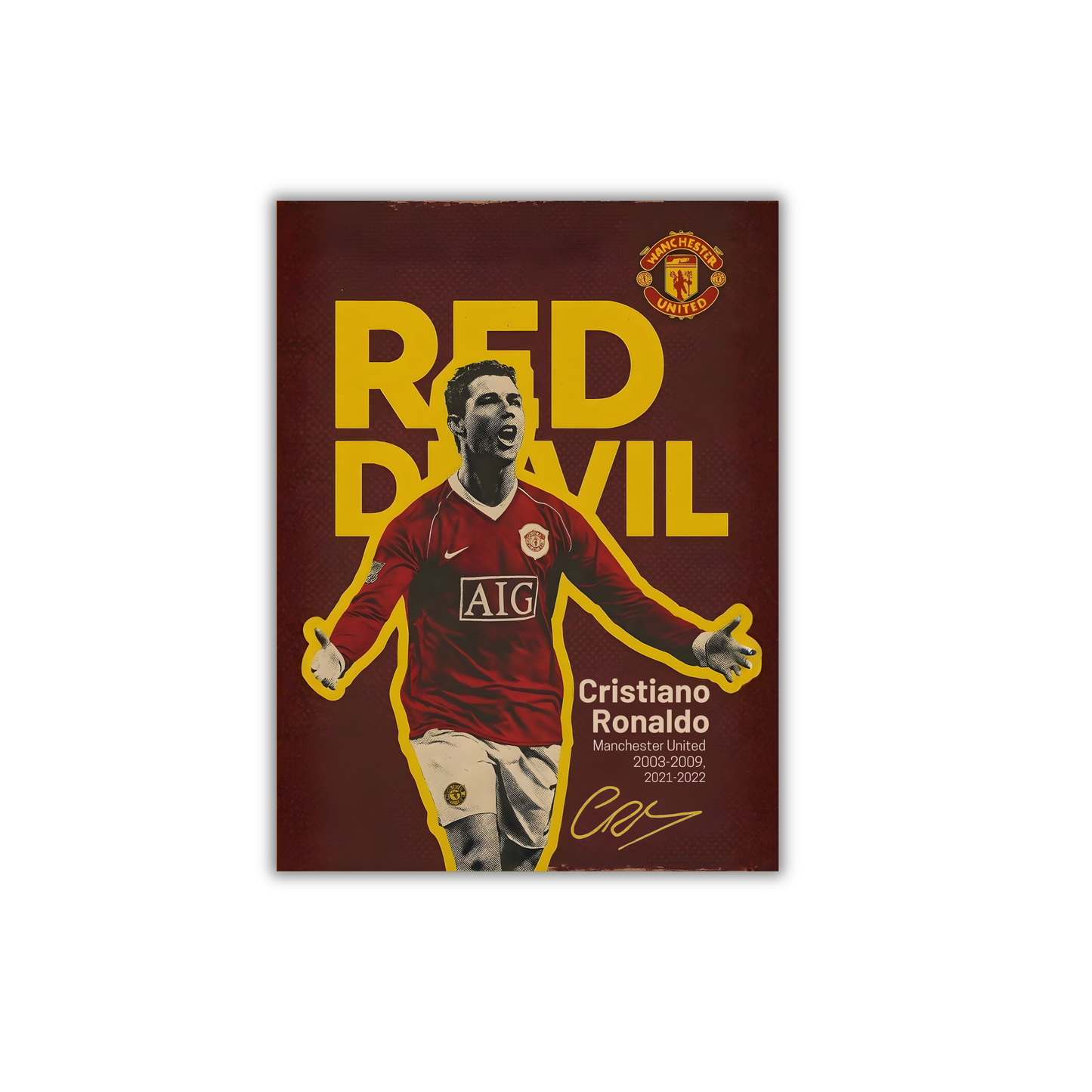 Cristiano Ronaldo-Manchester unaited Football Poster #120