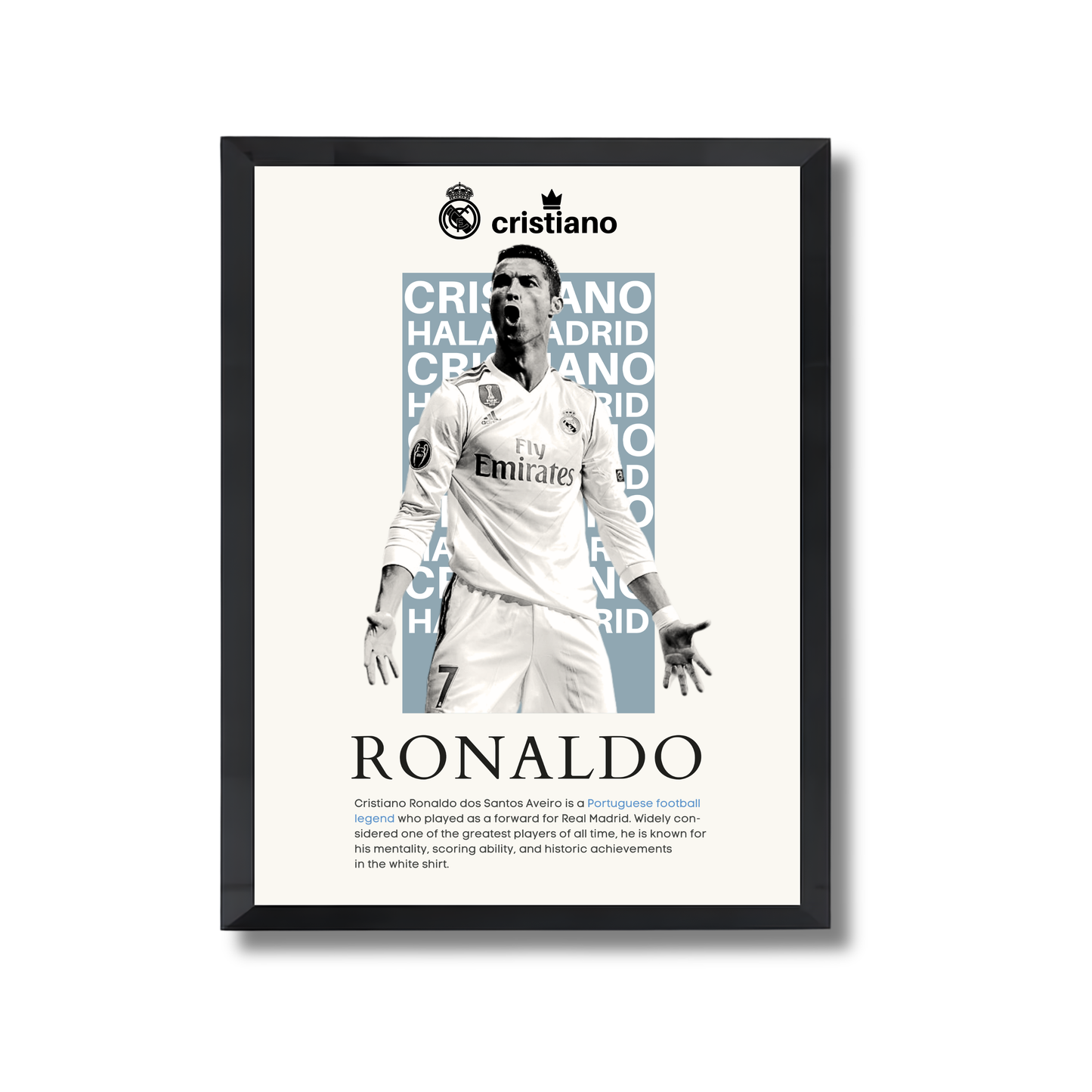 cristiano ronaldo Football Poster #123