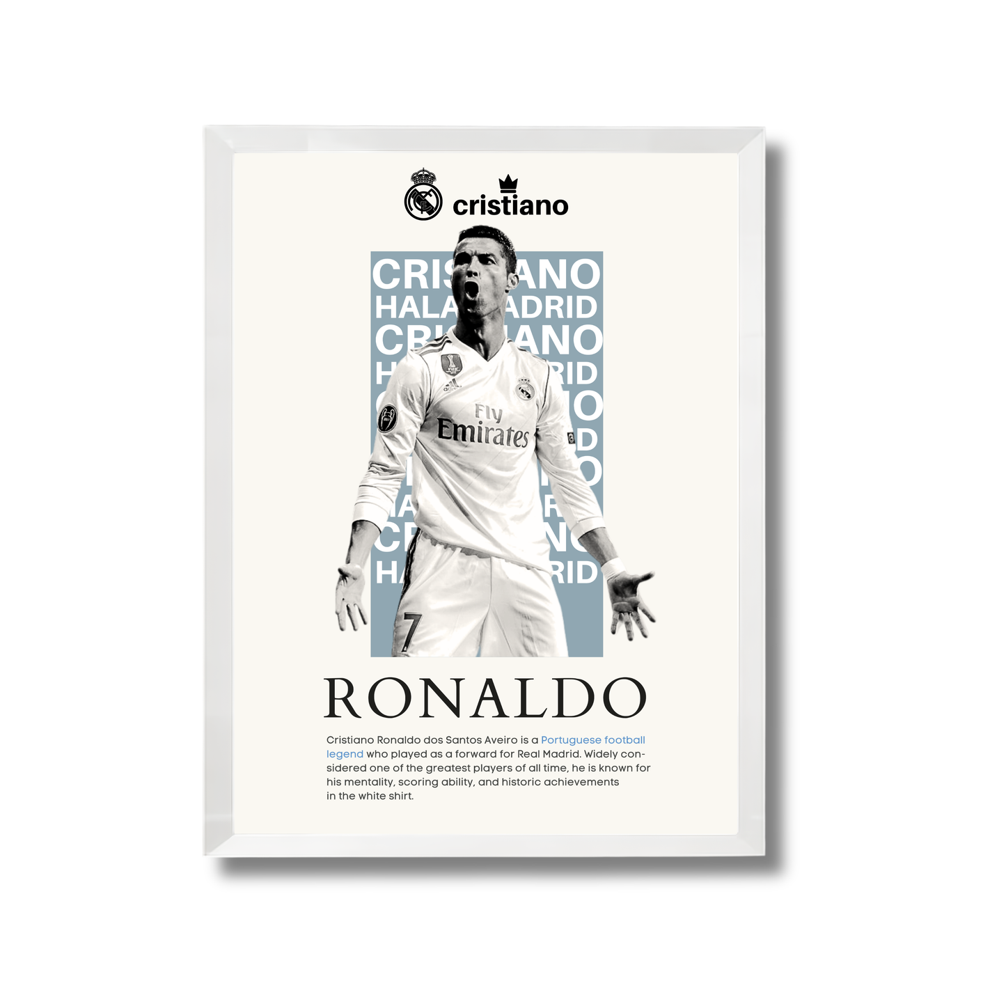 cristiano ronaldo Football Poster #123