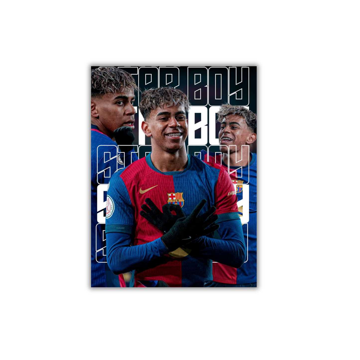 lamine Yamal Football Poster #124