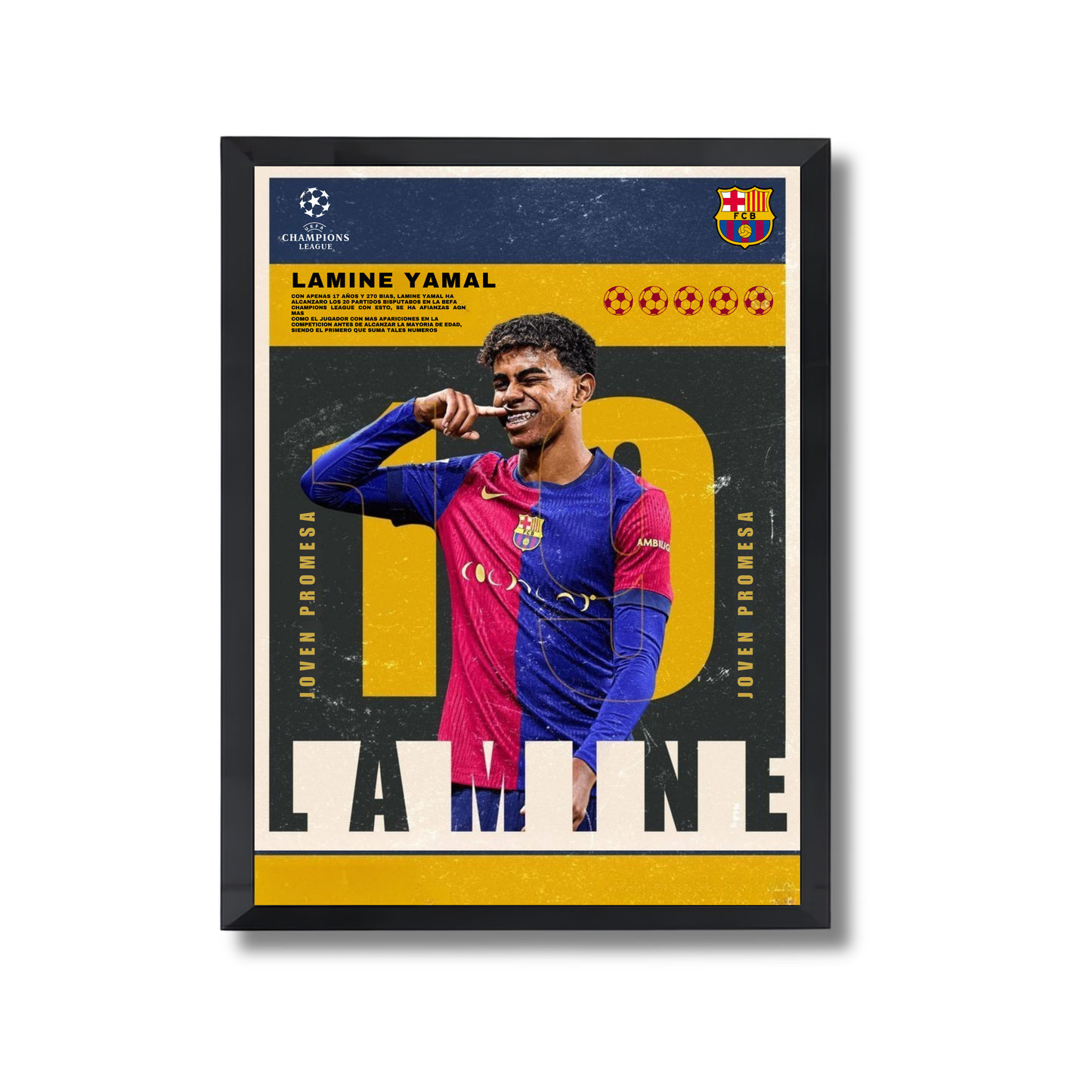 LAMINE YAMAL Football Poster #135