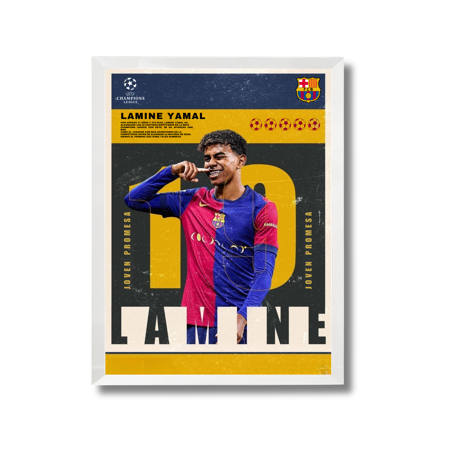 LAMINE YAMAL Football Poster #135