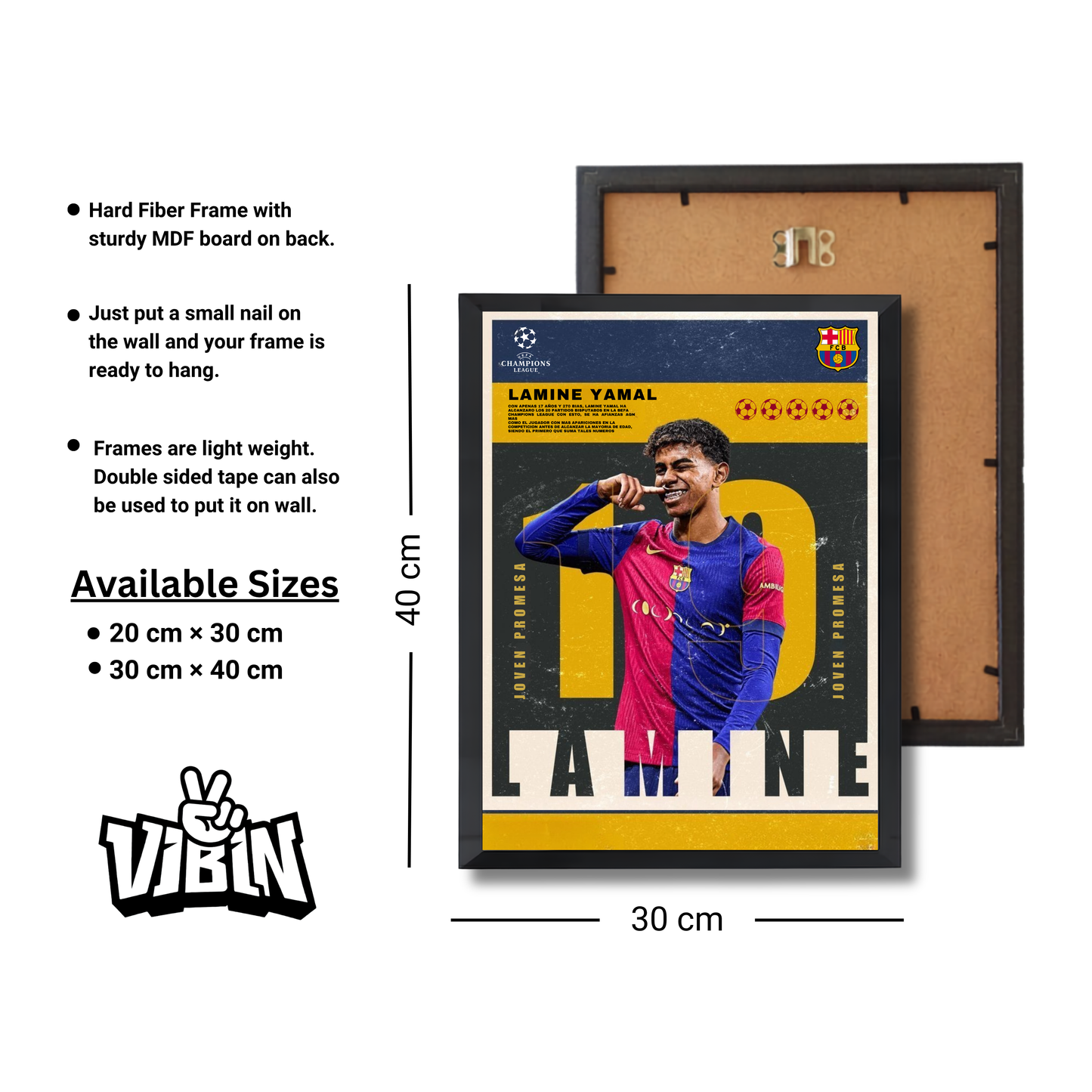 LAMINE YAMAL Football Poster #135