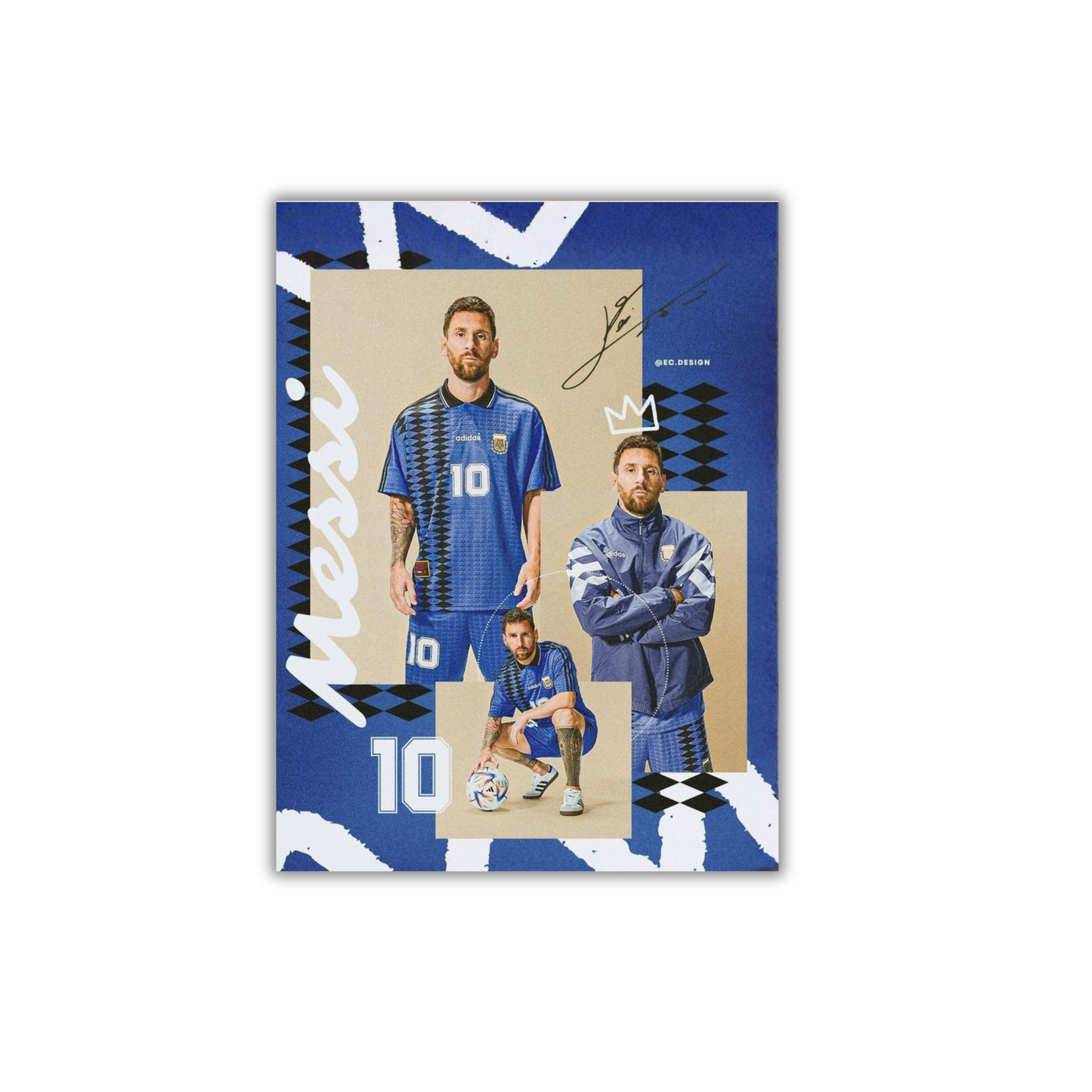 LIONEL MESSI Football Poster #137