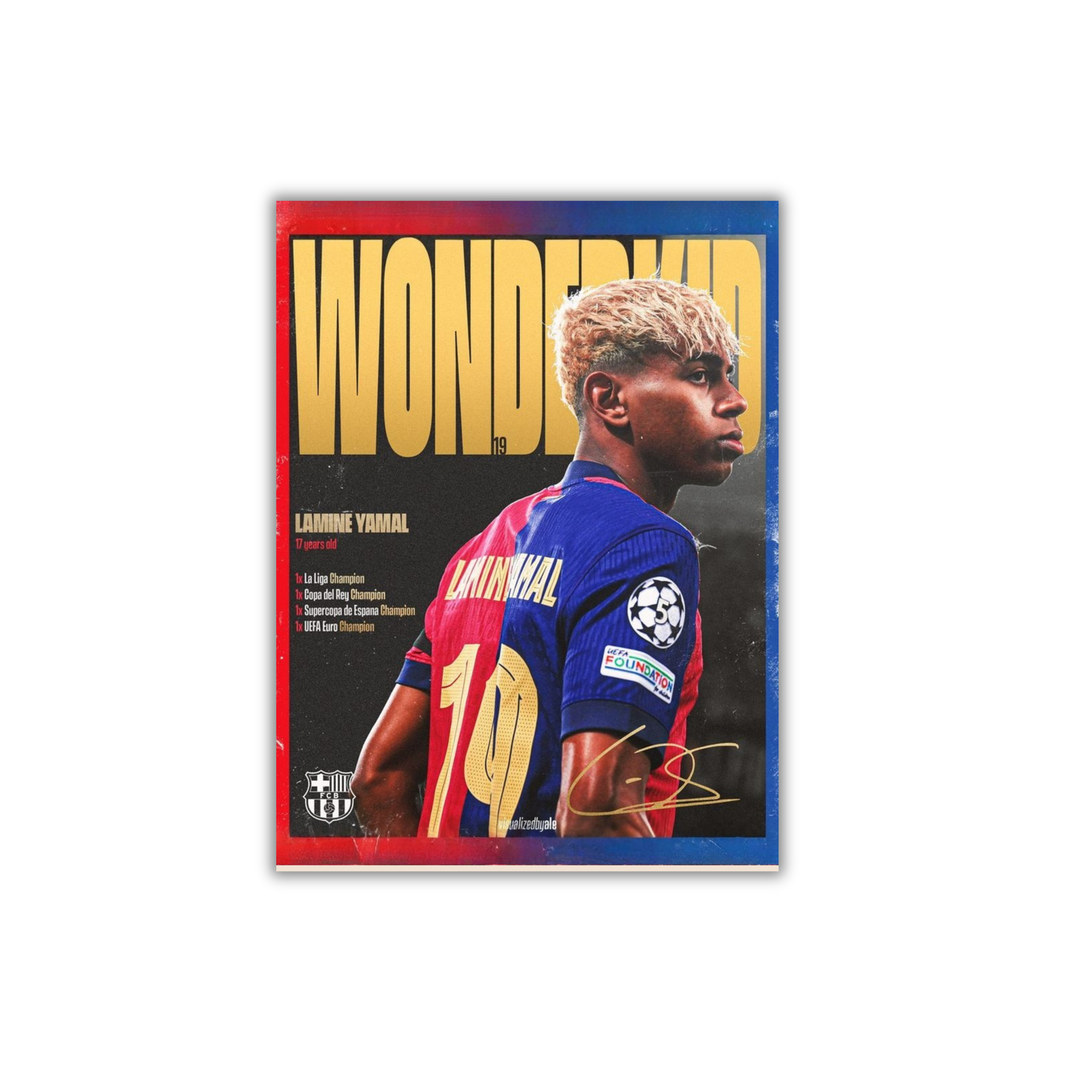 LAMINE YAMAL Football Poster #139