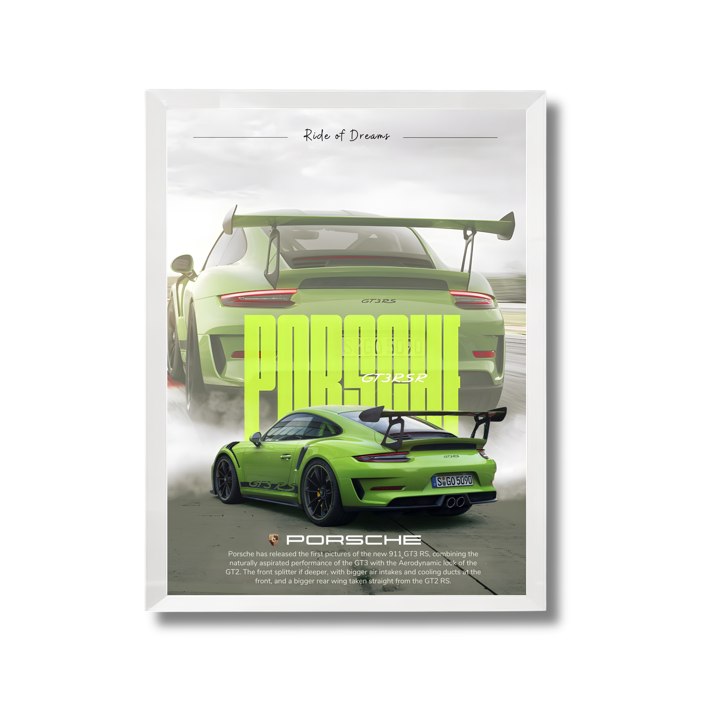 green porche GT3 RS poster #13