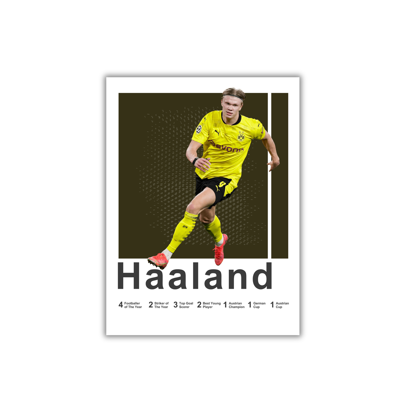HAALAND Football Poster #140