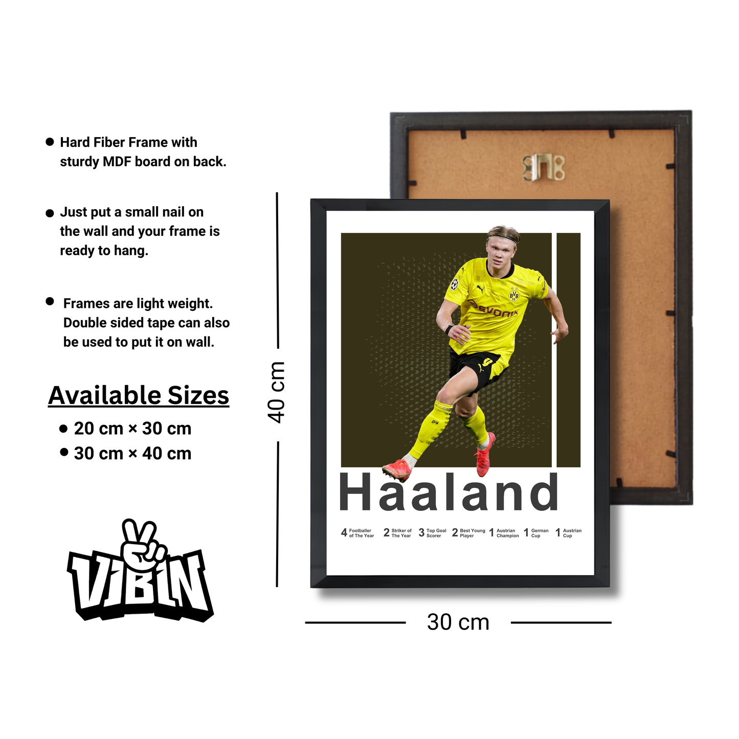 HAALAND Football Poster #140