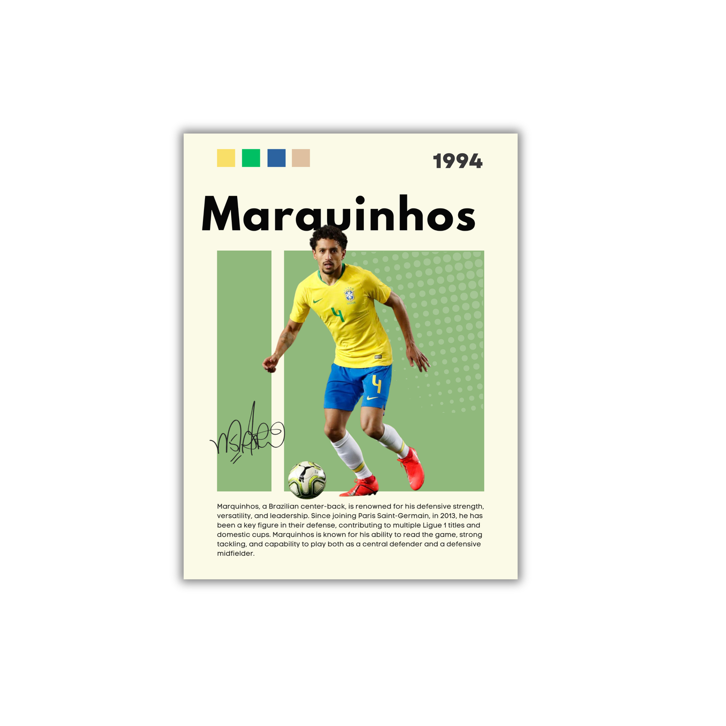 MARQUINHOS Football Poster #141
