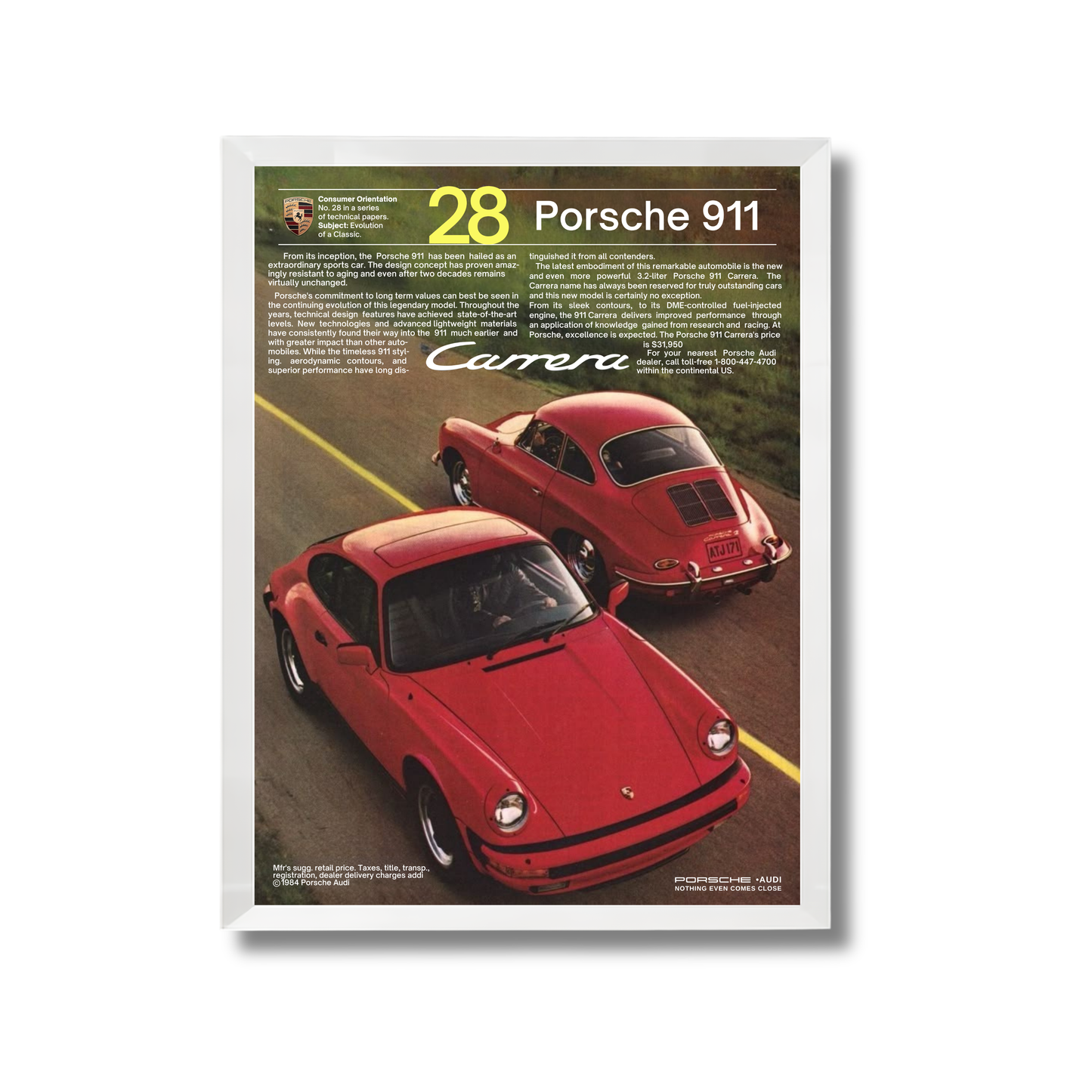 classic red porche 911 poster #14