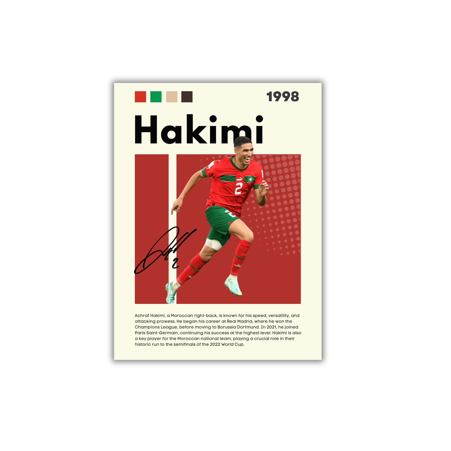 HAKIMI Football Poster #153