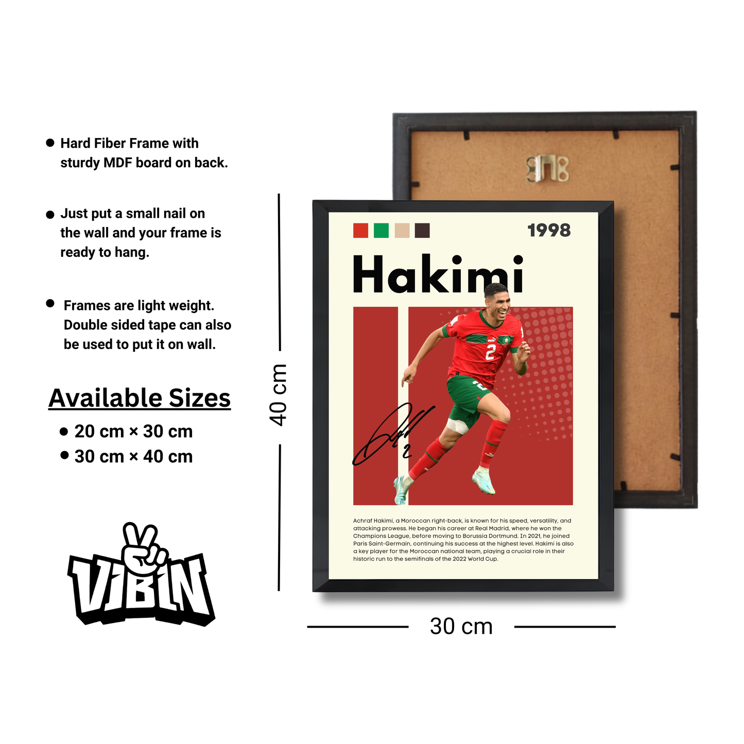 HAKIMI Football Poster #153