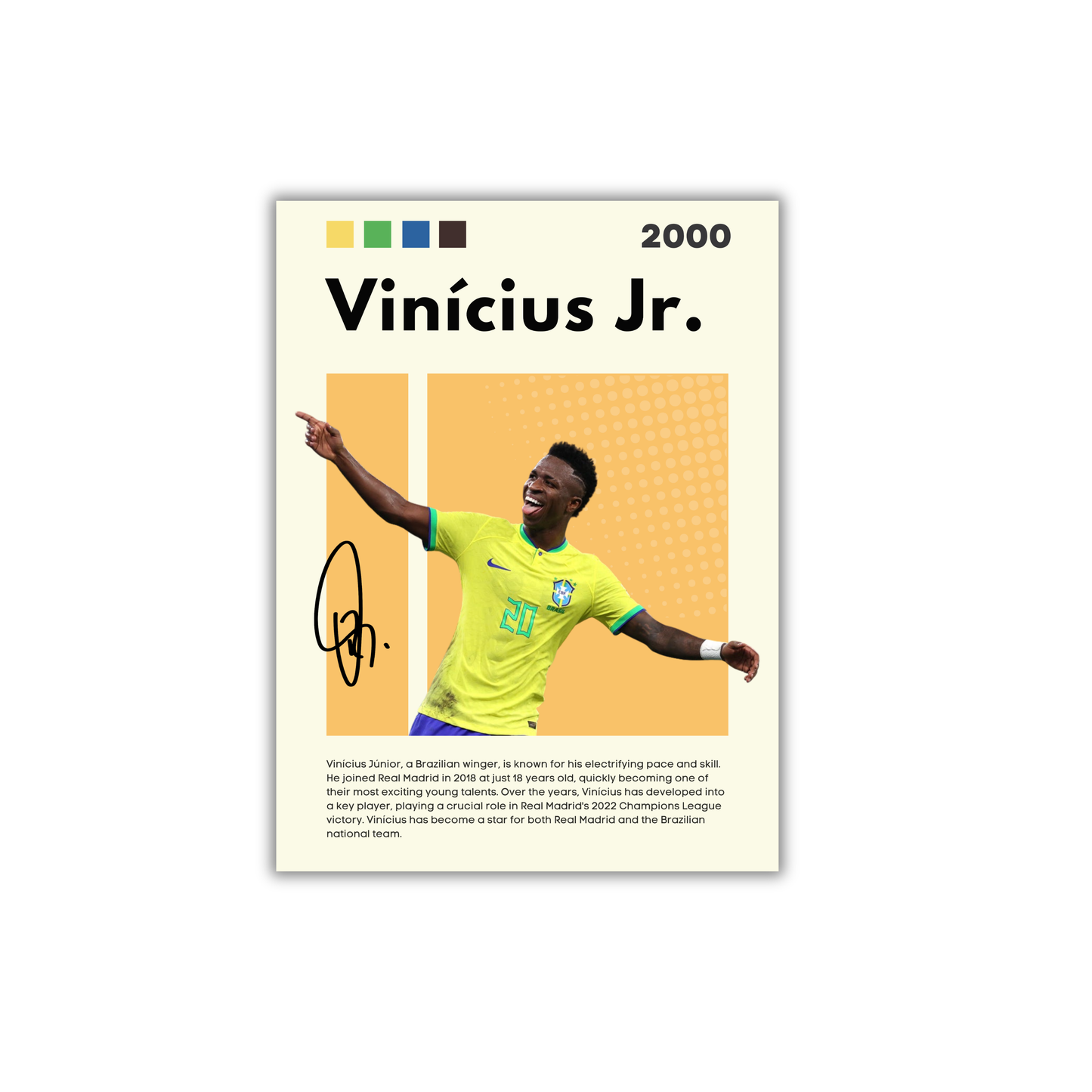 Vinicius Jr. Football Poster #154