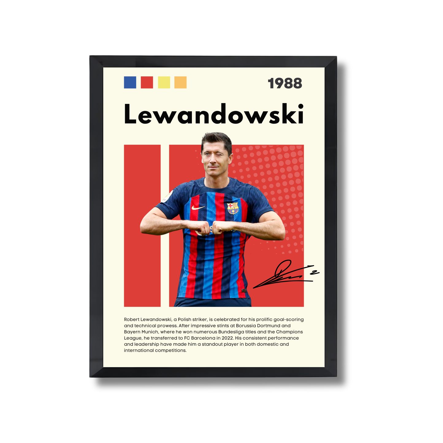 Lewandowski Football Poster #155