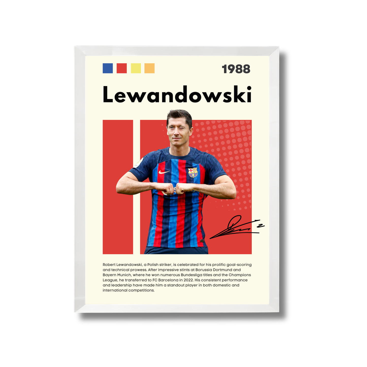 Lewandowski Football Poster #155