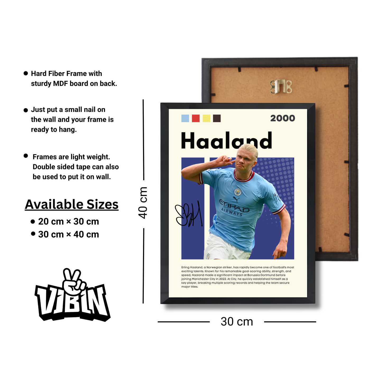 Haaland Football Poster #157
