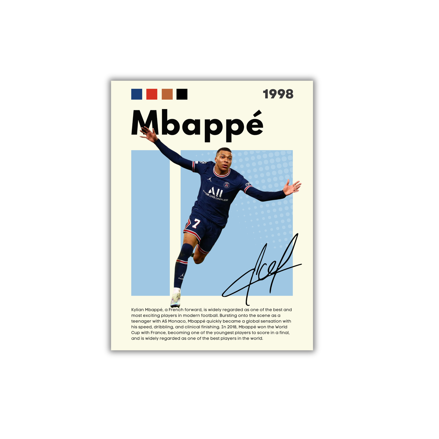 Mbappe Football Poster #158