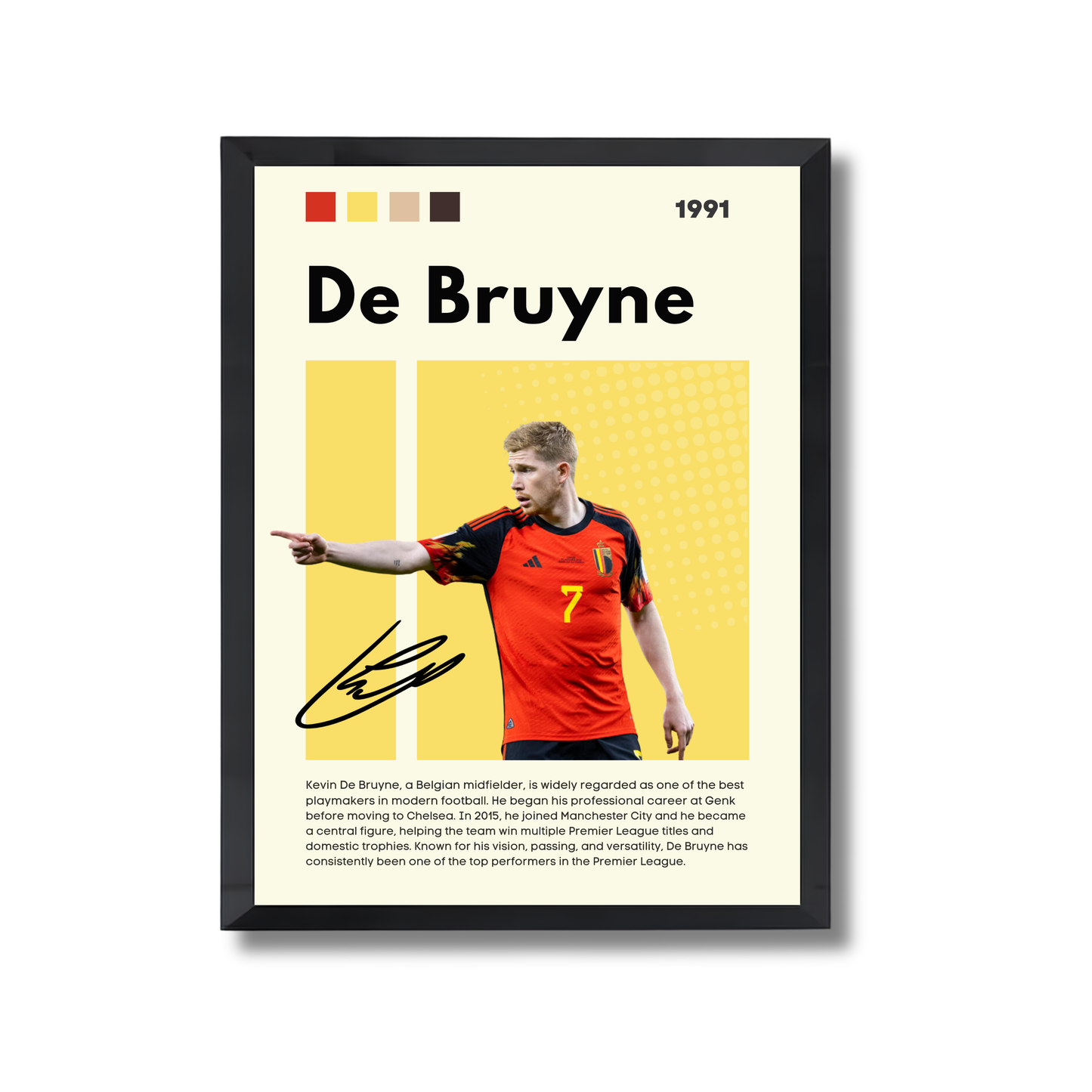 De Bruyne Football Poster #159