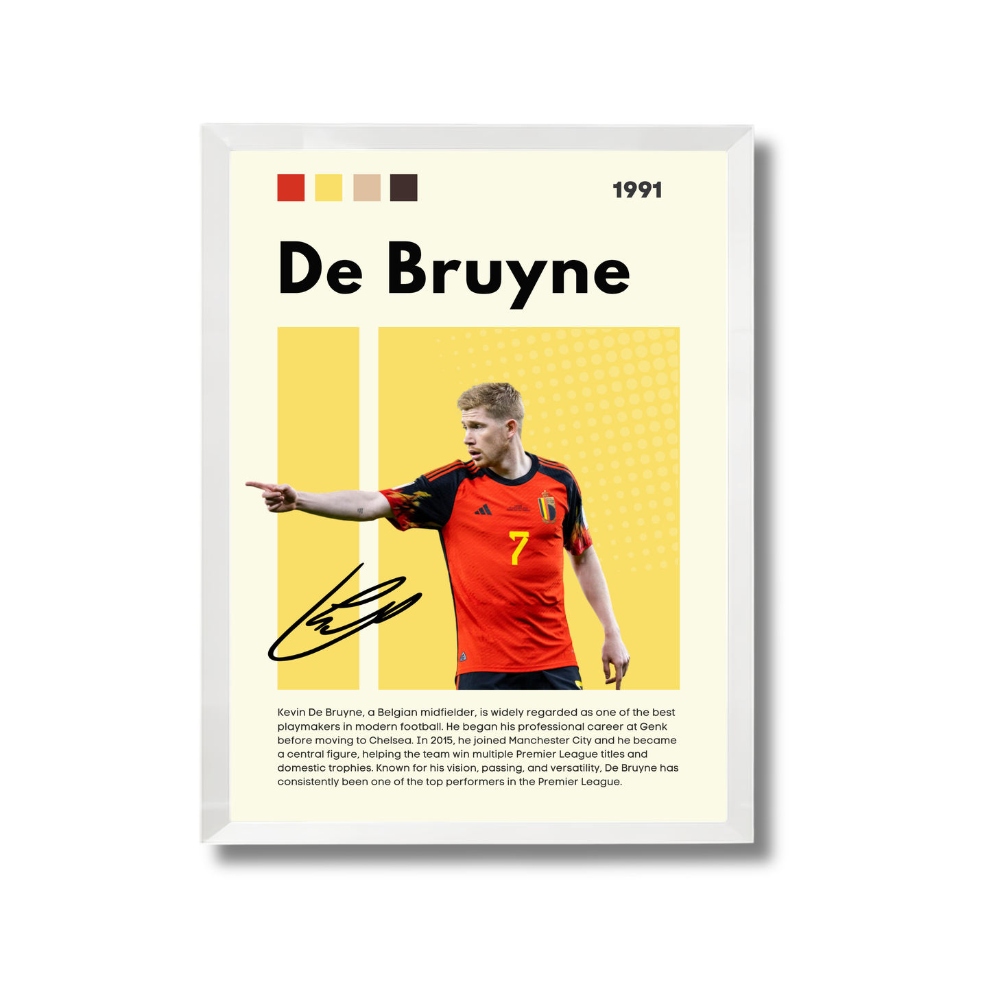 De Bruyne Football Poster #159
