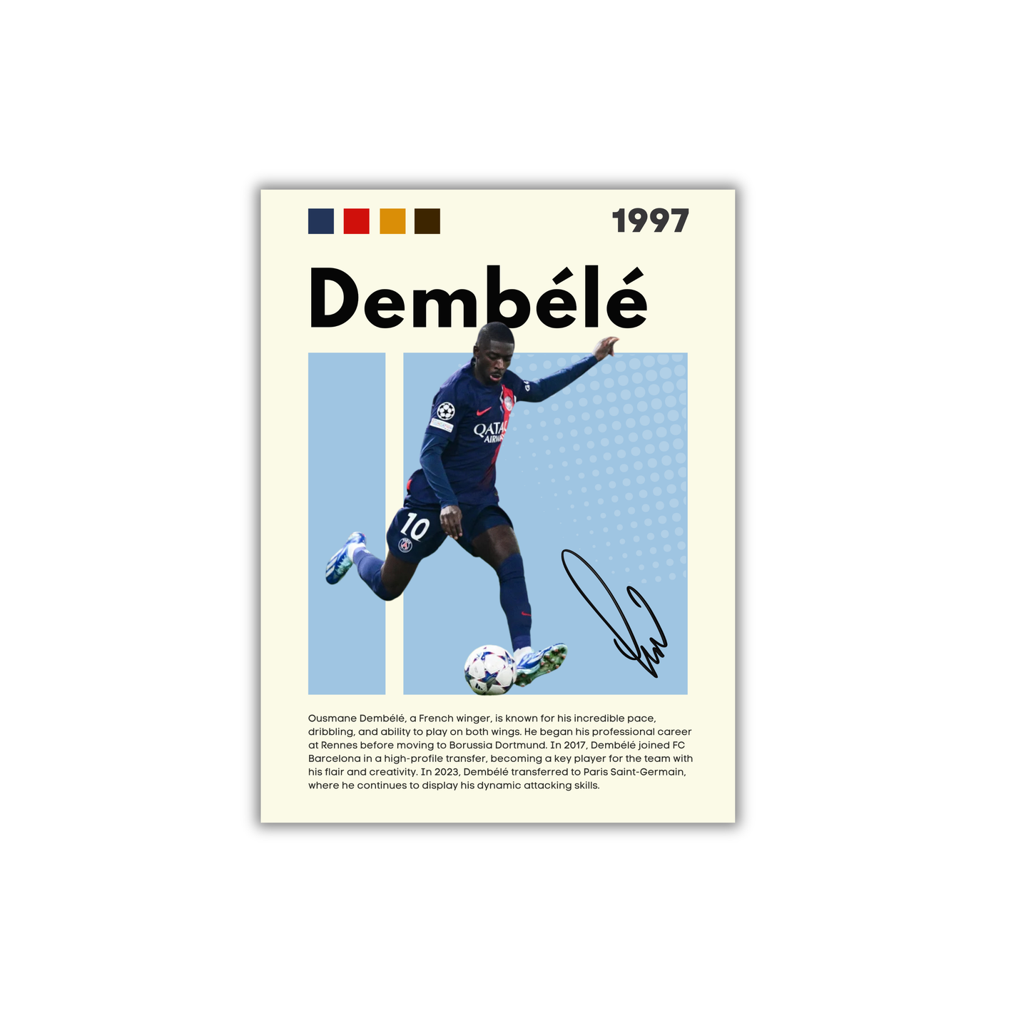 Dembele Football Poster #161