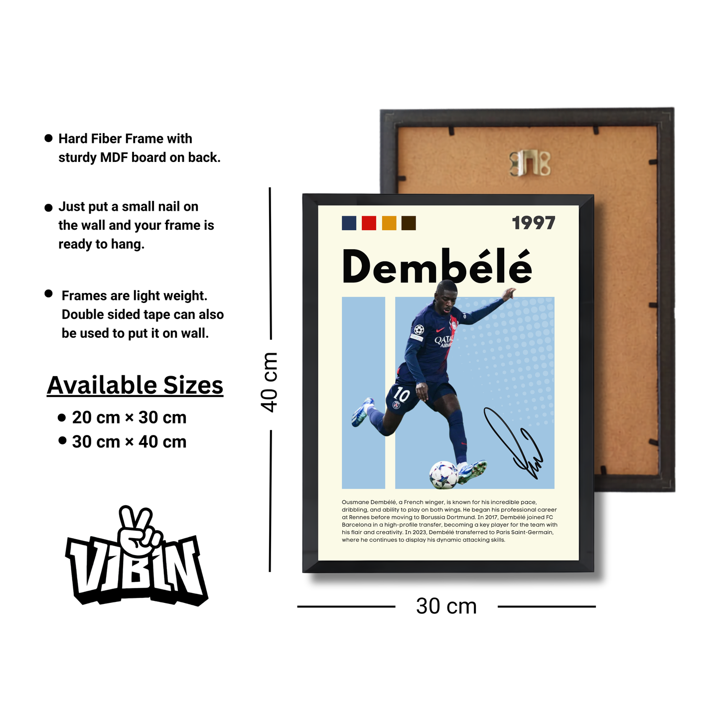Dembele Football Poster #161