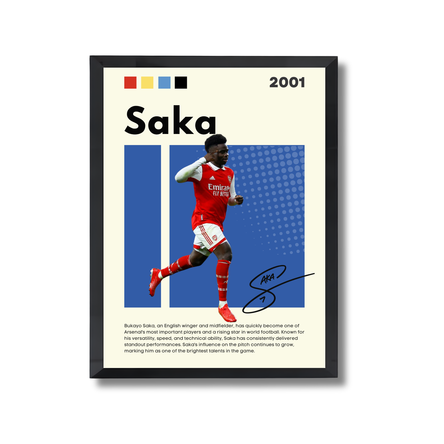 Saka Football Poster #166