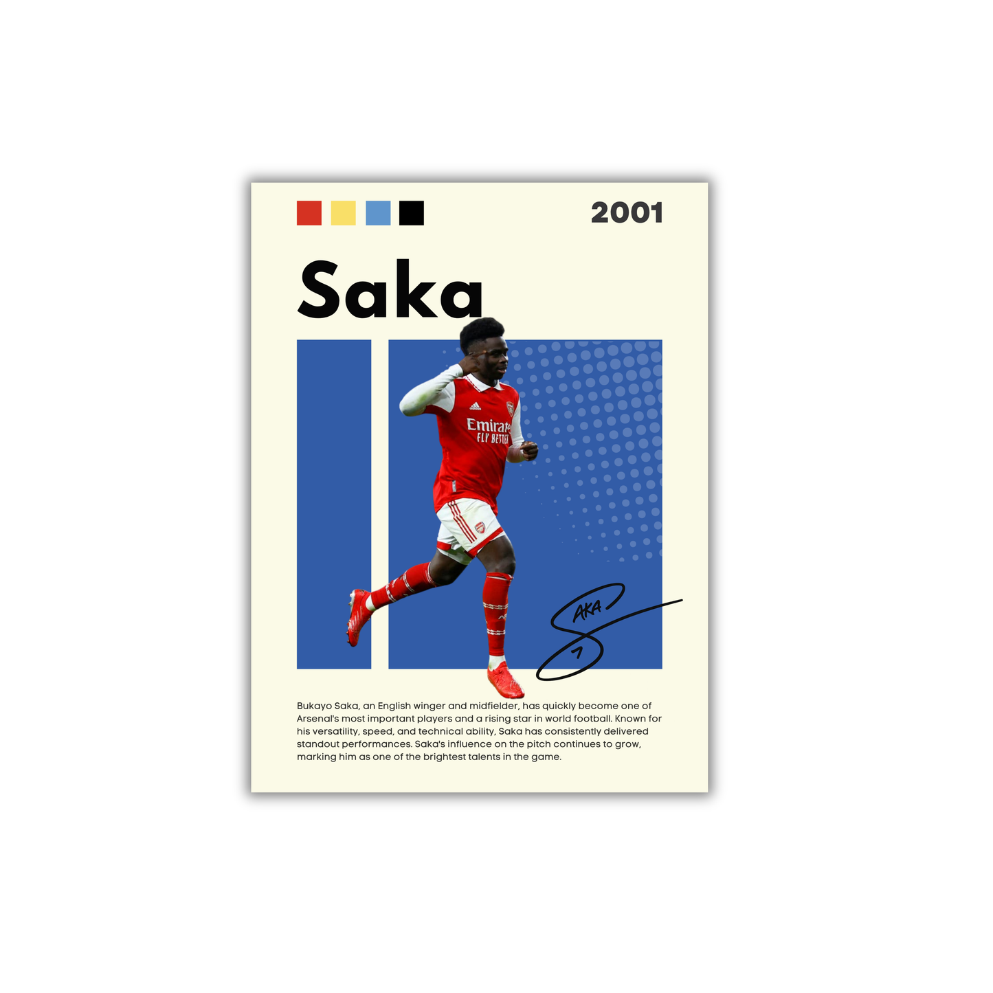 Saka Football Poster #166