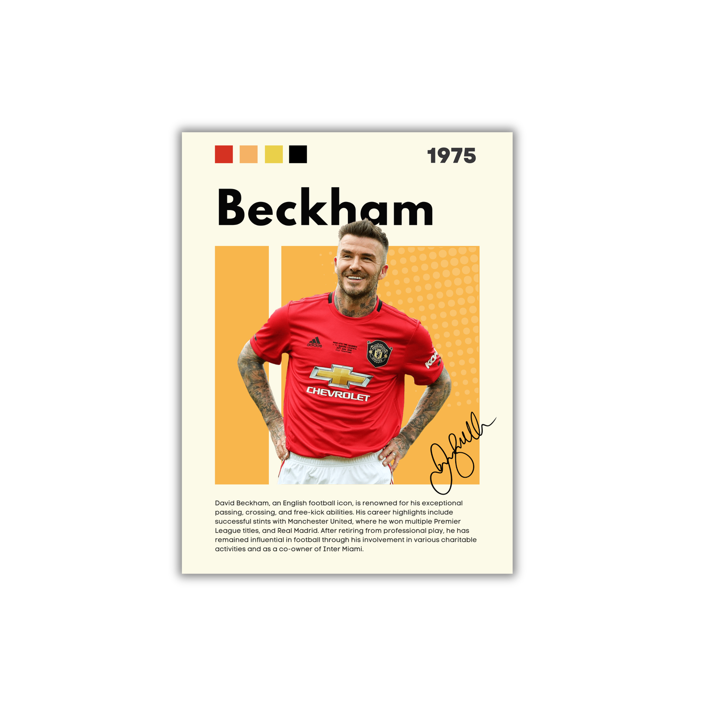 Beckham Football Poster #169