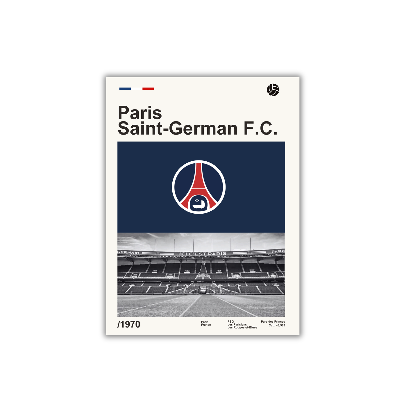 Paris Saint-German F.C. Football Poster #171