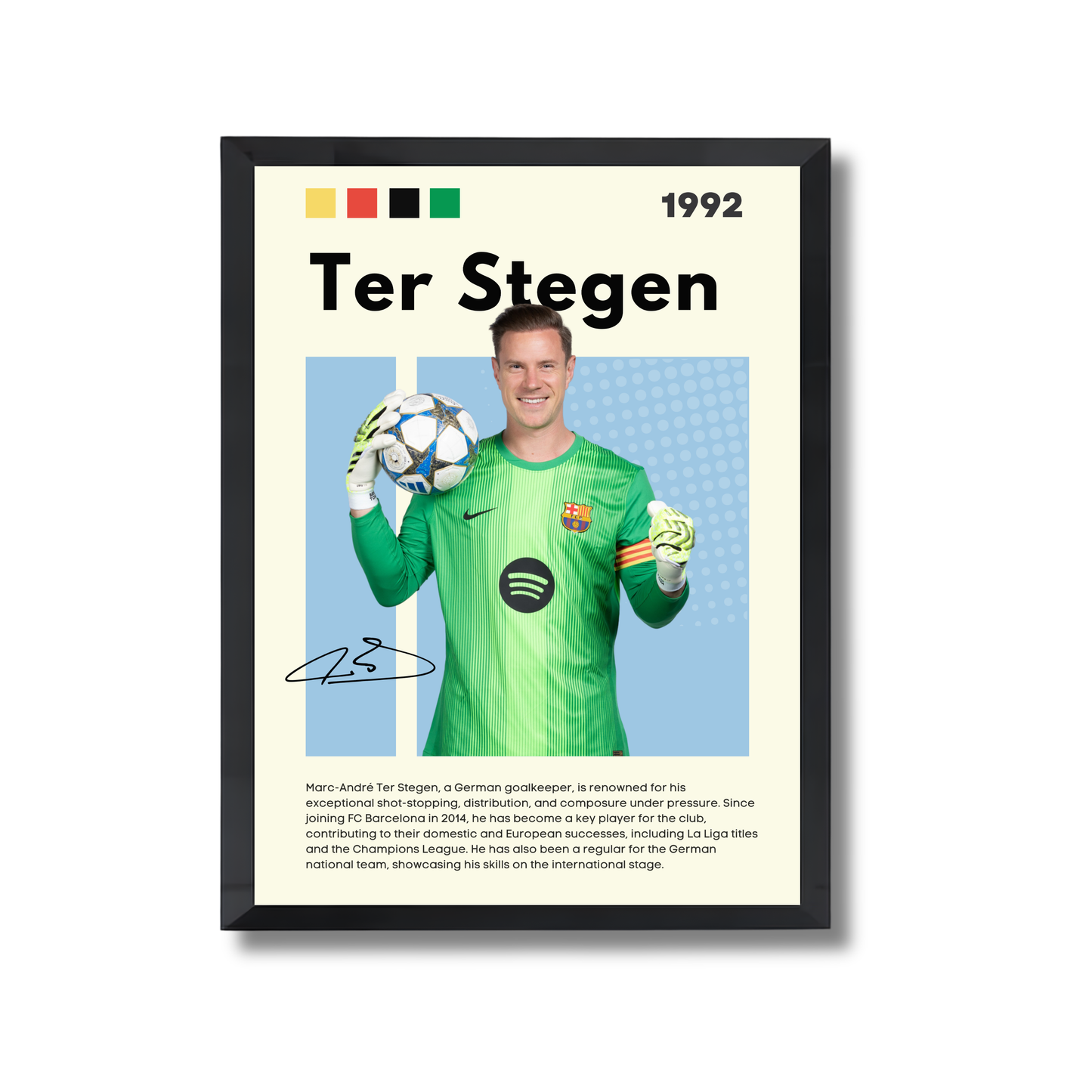 Ter Stegen Football Poster #172