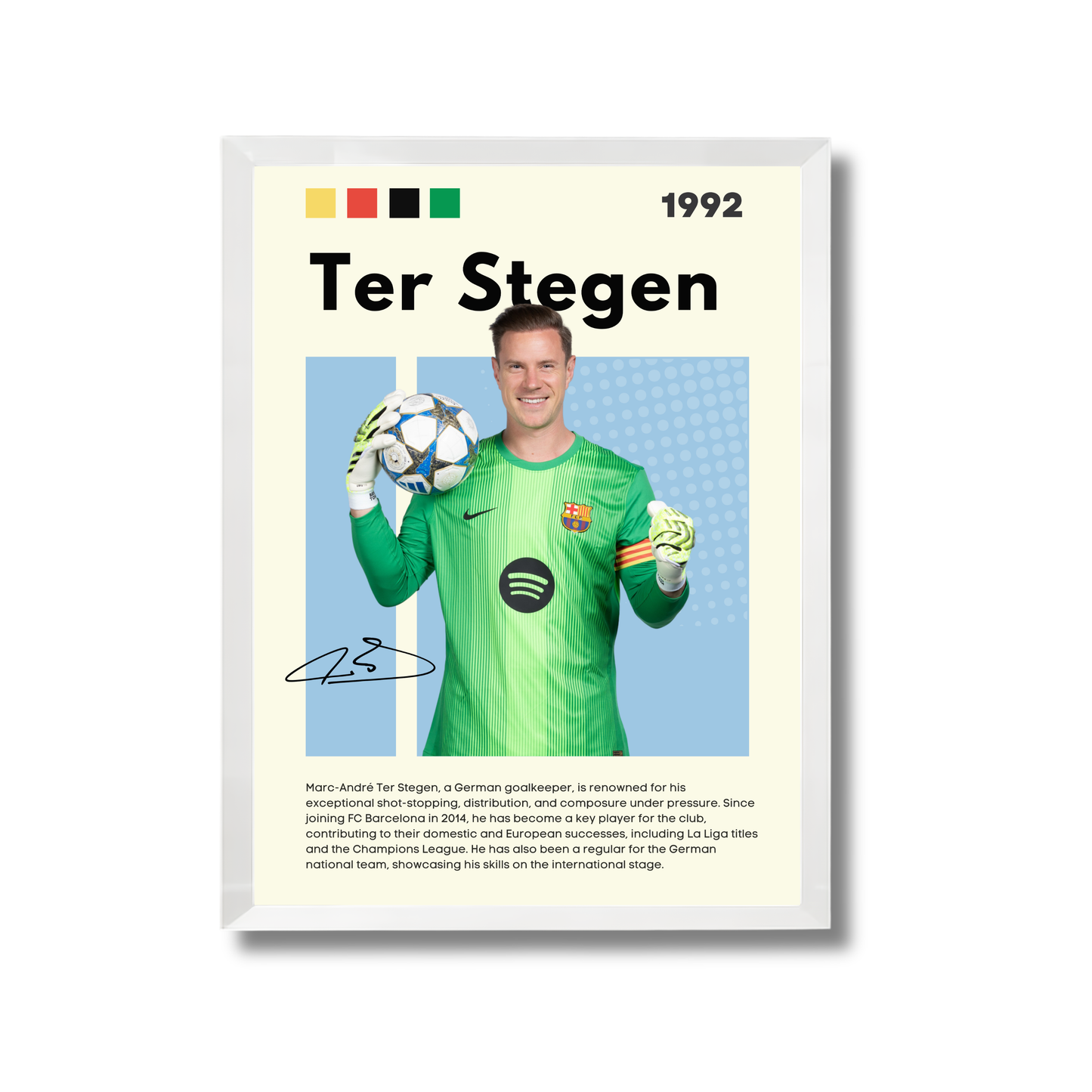 Ter Stegen Football Poster #172