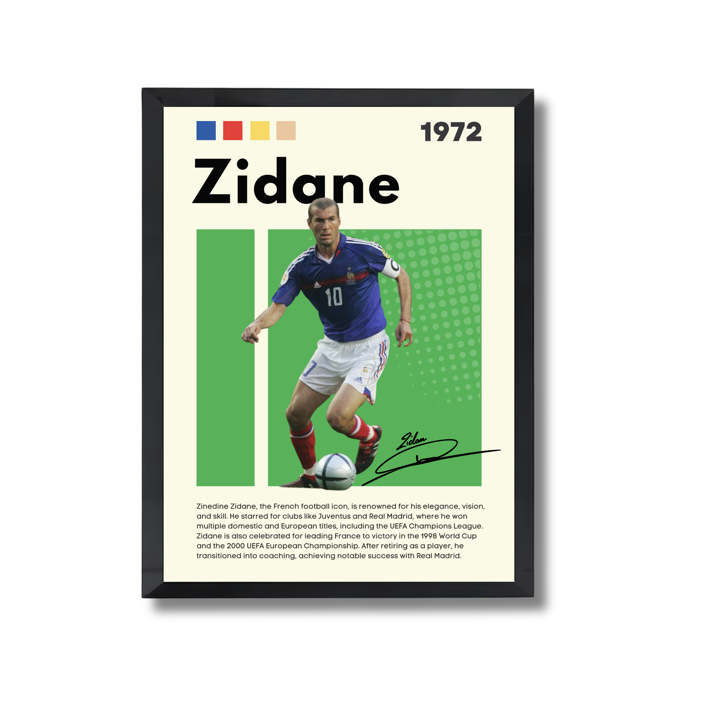 Zidane Football Poster #173