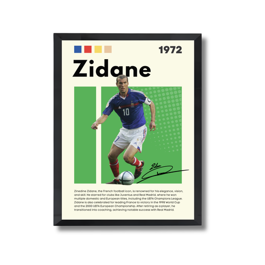 Zidane Football Poster #173